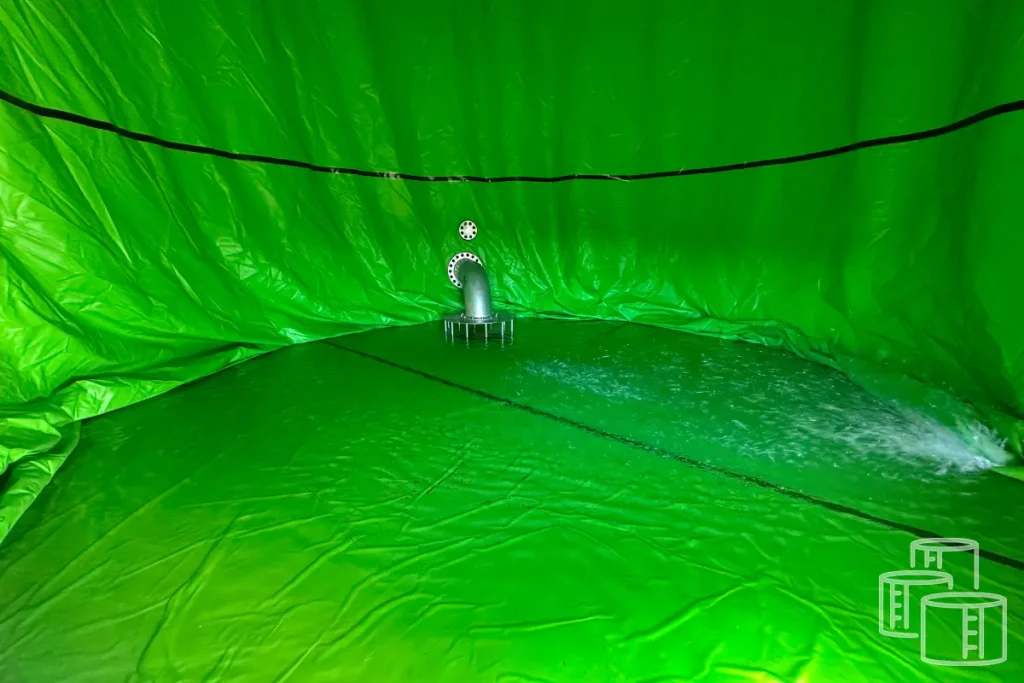 Custom tank lining installation for commercial storage