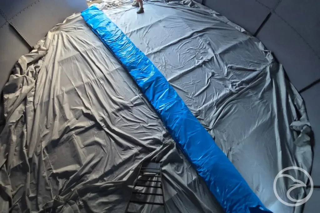 Secondary containment tank liner installation in Australia