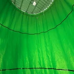 Chemical resistant void liner inside industrial storage tank