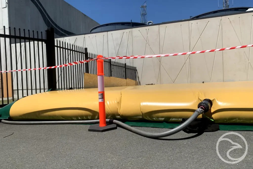 Flexible bladder liner installation for farm and rural tanks