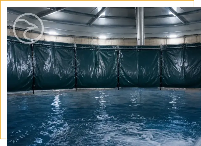 Industrial curtain installation