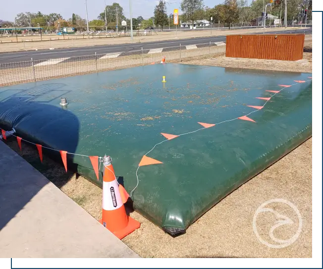 Flexible fuel and water bladder tank solution