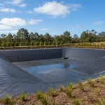 Pond liner used for stormwater management