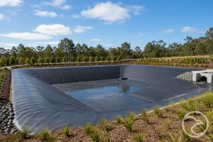 Pond liner used for stormwater management